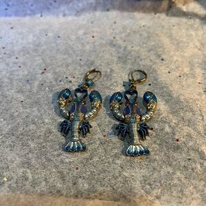 Betsey Johnson Lobster Earrings